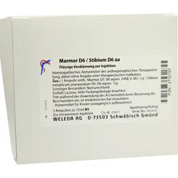 Weleda WELEDA MARMOR D 6 / STIBIUM D 6 aa Ampullen 5X10 ml Ampullen – Produktbild 1 von 1