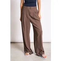 JAN N JUNE JAN 'N JUNE Damen vegan Hose Pleated Wide Niva Clay – Produktbild 1 von 1