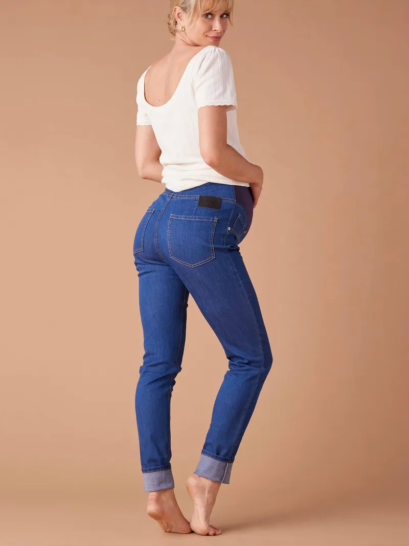 Envie De Fraise Umstands-Jeggings ENVIE DE FRAISE, Dunkel blau, – Produktbild 4 von 4