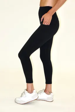 SEAAV SEAAV Damen vegan Leggings Ankle With Pockets Onyx Schwarz – Produktbild 1 von 1
