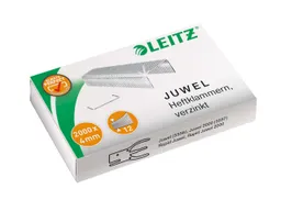 Leitz Heftklammern "Juwel" 4mm, verzinkt, Heftleistung ca. 12 Blatt, 2.000 Stk. – Produktbild 1 von 1
