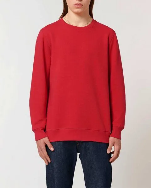 YTWOO YTWOO Unisex Sweatshirt | fairtrade & ökologisch, Rot, – Produktbild 2 von 4