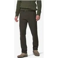 Meyer MEYER Chino in Mikro Struktur, Braun (oliv), – Produktbild 1 von 1
