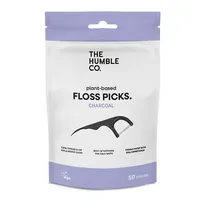 The Humble The Humble Co. Floss Picks Aktivkohle - 50 Stück – Produktbild 1 von 1
