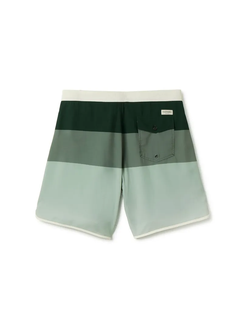 TWOTHIRDS TWOTHIRDS Herren vegan Shorts Ouen Grüner Farbblock, Dunkelgrün, – Produktbild 1 von 2
