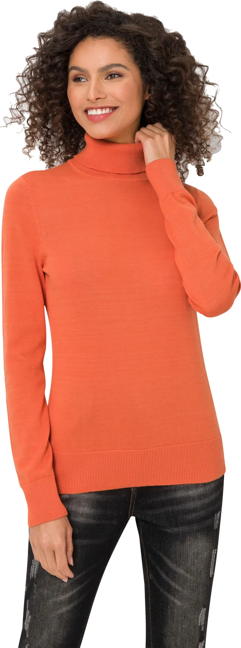 heine Rollkragenpullover, Orange, – Produktbild 2 von 2