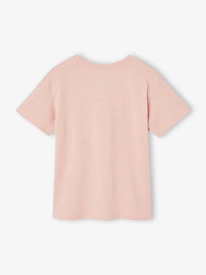 Vertbaudet T-Shirt mit grafischem Print und Baumwolle Jungen blush, Blush, – Produktbild 3 von 4