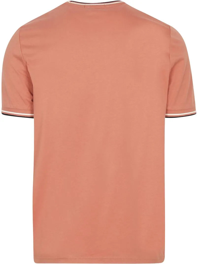 Fred Perry Fred Perry M1588 Twin Tipped T-Shirt Rosa - Größe M, Pink, – Produktbild 5 von 5