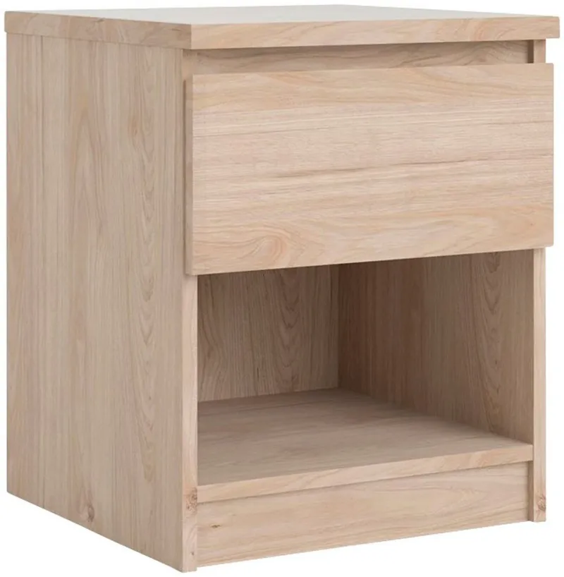 Home affaire Nachttisch Naia, Nachtkommode, Nachtschrank, Beistelltisch, mit 1 Schublade, Breite 40 cm, Höhe 50 cm, Braun, – Produktbild 3 von 8
