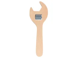MAMAMEMO Kinder Schraubenschlüssel aus Holz Maße 17 x 6 x 1 cm – Produktbild 1 von 1