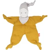 Kikadu Baby Puppe und Schnuffeltuch Bio-Baumwolle mustard Maße 22 x 13 x 5 cm, Gelb, braun, – Produktbild 1 von 1