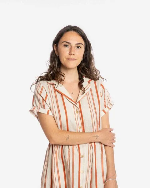 MATONA Matona Midikleid | Collared Dress | aus Leinen, Striped, – Produktbild 2 von 3