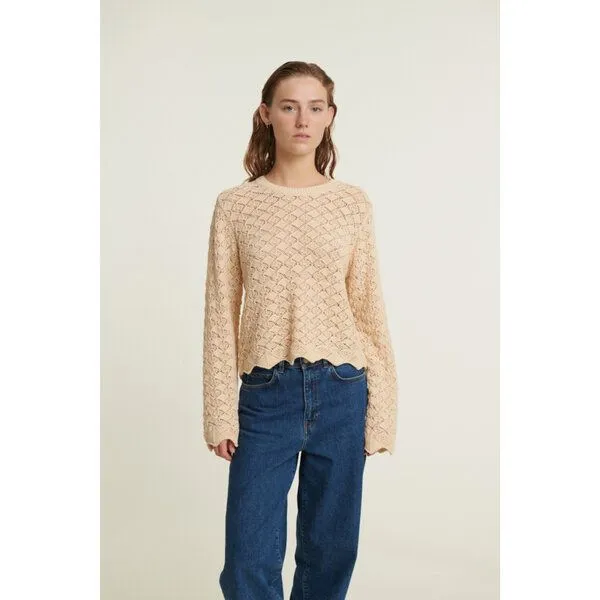 Basic Apparel Basic Apparel Dania LS Pullover aus Bio-Baumwolle, Natur (birch), – Produktbild 1 von 1