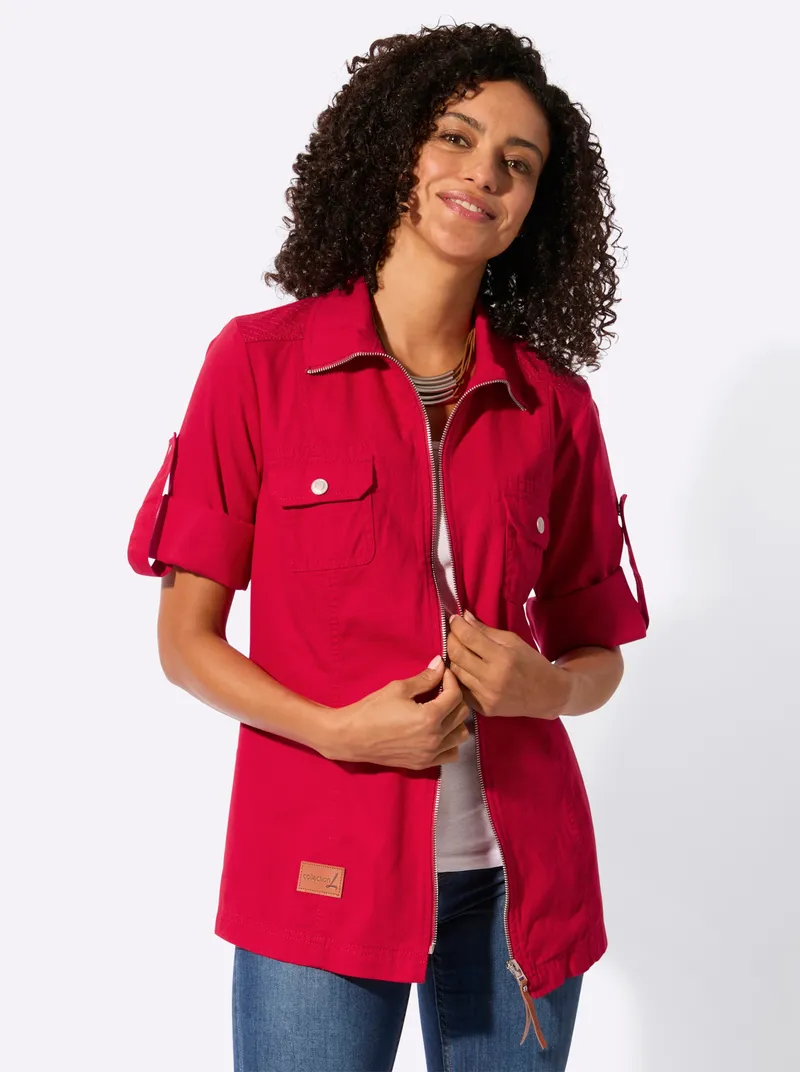 Witt Blusenjacke rot, Rot, – Produktbild 2 von 3