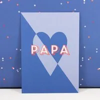 Bow & Hummingbird Bow & Hummingbird Postkarte Papa – Produktbild 1 von 1
