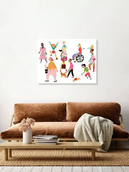Photocircle Photocircle Poster / Leinwandbild - People Walking (expended version) – Produktbild 3 von 4