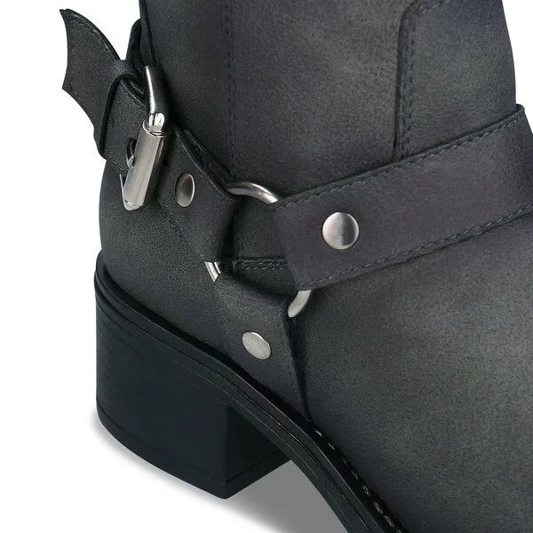 Nae Vegan Shoes Nae Vegan Shoes NAE | Ruby Veganer kniehoher Harness-Stiefel, Grey, – Produktbild 3 von 4