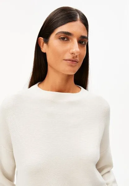 ARMEDANGELS ARMEDANGELS MERINAA Damen Pullover aus Bio-Baumwolle, Oatmilk, – Produktbild 3 von 4