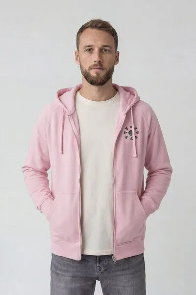 KOKOworld KOKOworld Kapuzenjacke Goa-Zip-Unisex, Powder-pink sun&soil (rosa), – Produktbild 4 von 4