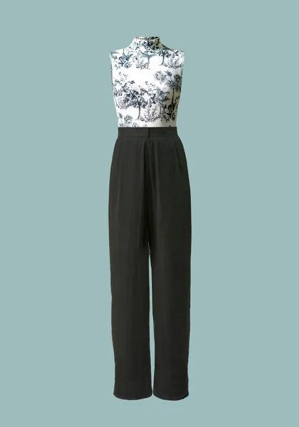 Atelier SNOW Atelier SNOW Set Ärmelloser Body + Marlenehose Elena aus Bio-Lyocell, Lunaria, – Produktbild 1 von 4