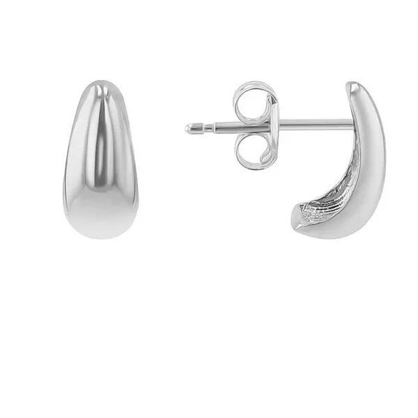 Eppi Eppi Goldene Ohrstecker Apolena, Weiss, – Produktbild 2 von 2