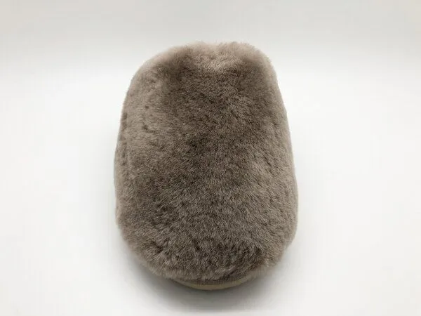thies Pantoffel aus Schaffell "thies Fluffy", Elephant grey (grau), – Produktbild 4 von 4