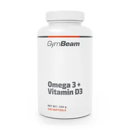 GymBeam GymBeam Omega 3 + Vitamin D3 240 Kapseln – Produktbild 1 von 1