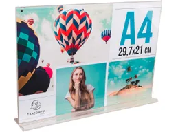 Exacompta Exacompta Tischaufsteller gerade "Exacryl" aus PMMA, horizontal, DIN A4 – Produktbild 1 von 1
