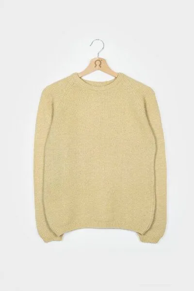 Rifò - Circular Fashion Made in Italy Rifò - Circular Fashion Made in Italy Damenpullover Giulietta aus recycelter Kaschmirwolle, Gelb, – Produktbild 1 von 2
