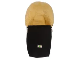 Kaiser Naturfellprodukte Kaiser Naturfellprodukte Fußsack Babyschale Lammfel "EMMA", medizinisch gegerbt, schwarz Länge 80 cm, Breite 40 cm, (0-12 Monate) – Produktbild 1 von 1