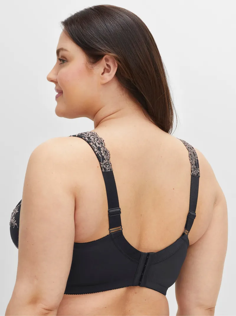sheego Bügel-BH, Schwarz + taupe, – Produktbild 2 von 2