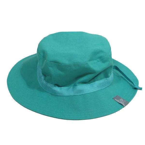 Pickapooh Pickapooh groß u klein Sonnenhut mit breiter Krempe V-SCHUTZ Bio Baumwolle, Green slate, – Produktbild 1 von 2