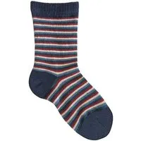 Leela Cotton Leela Cotton Baby/Kinder Socken aus 98% Bio-Baumwolle, Dunkelblau/kirschrot/jens 3329, – Produktbild 1 von 1