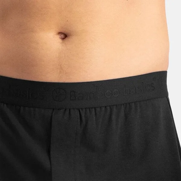 Bamboo Basics Bamboo Basics Weite Herren Boxershorts KAY aus Bambusviskose / Biobaumwolle (2er Pack), Schwarz, – Produktbild 4 von 4