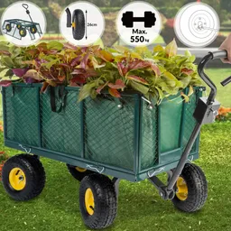 Casaria® Casaria Gartenkarren Bollerwagen 114x52x105cm grün – Produktbild 1 von 1