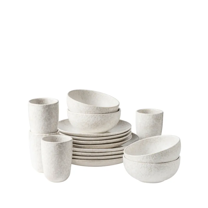 Gipfelstück Gipfelstück Alpenwiese Geschirr-Set, Steinzeug, Creme, – Produktbild 2 von 4