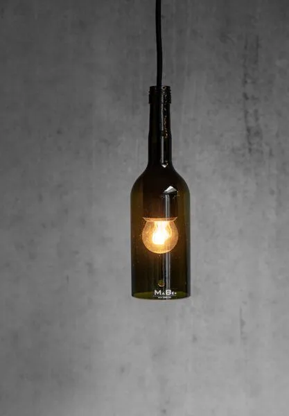 MaBe MaBe Pendelleuchte Upcycling, Oliv, – Produktbild 2 von 4
