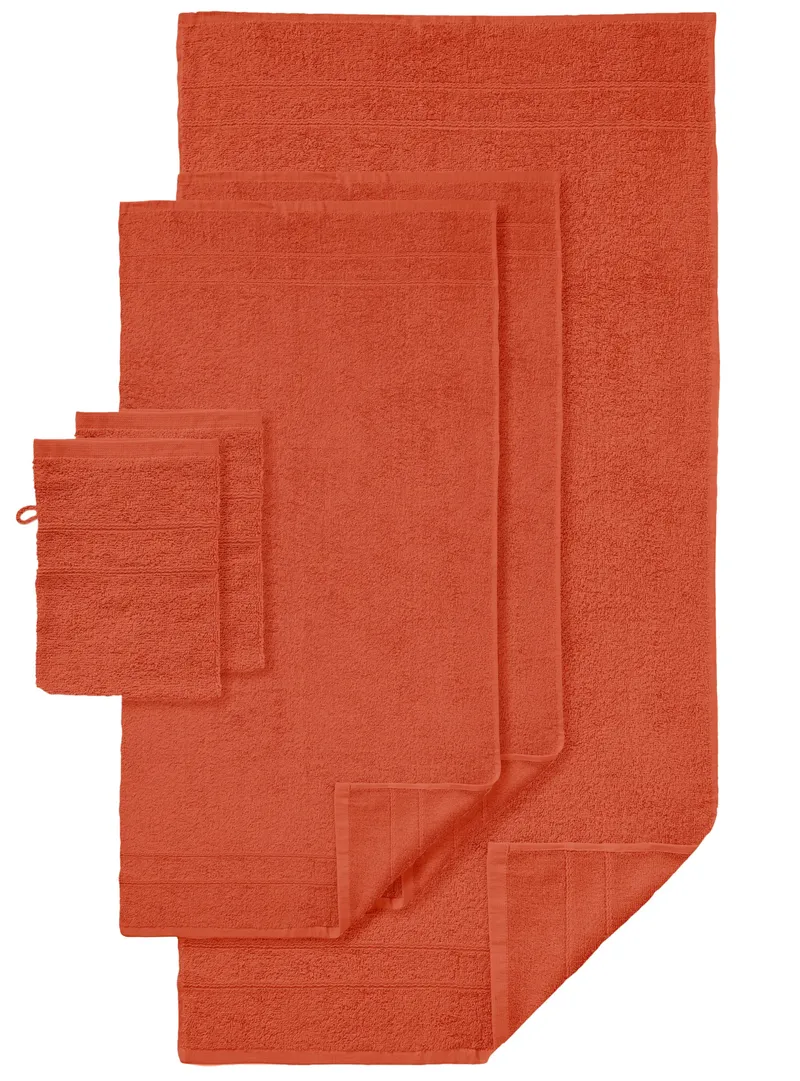 wäschepur Handtuch-Set orange, Orange, – Produktbild 2 von 3