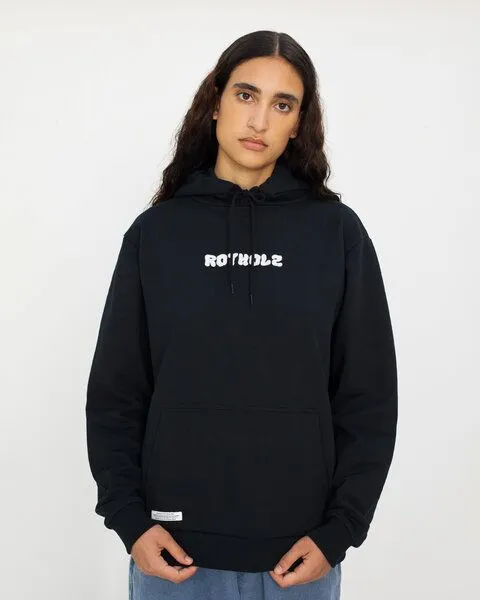 Rotholz Rotholz Logo Hoodie aus Bio Baumwolle - Schwarz, Schwarz, – Produktbild 4 von 8