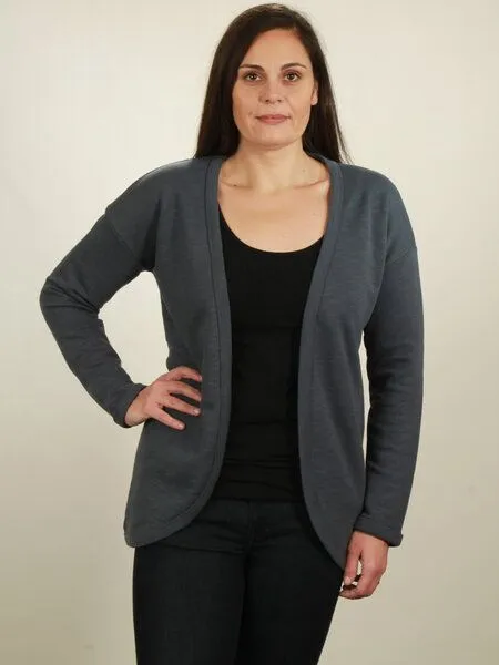 NATIVE SOULS NATIVE SOULS Jersey Cardigan Damen, Midnight blue, – Produktbild 1 von 1