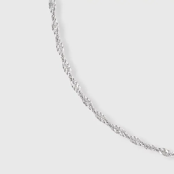 fejn jewelry fejn jewelry Kette 'twisted chain' - gedrehte Gliederkette, Silber, – Produktbild 2 von 2