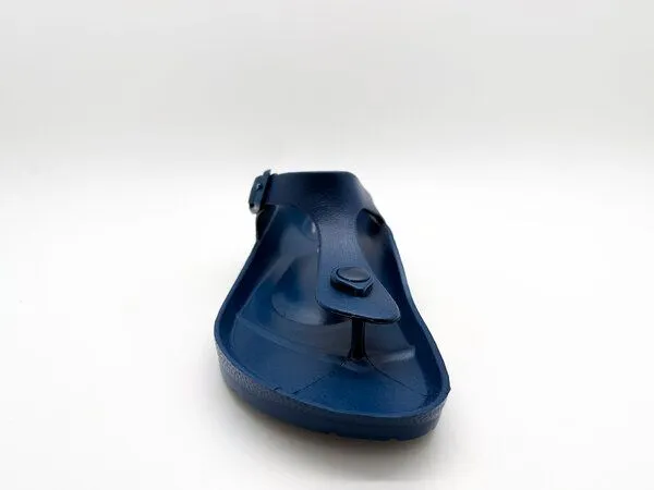 thies Vegane Ecofoam Zehentrenner Sandale von thies ® aus recyceltem EVA, Navy (blau), – Produktbild 3 von 4
