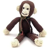 Kenana Knitters Kenana Knitters Stofftier AFFE aus Bio-Baumwolle. Made in Africa. – Produktbild 1 von 1