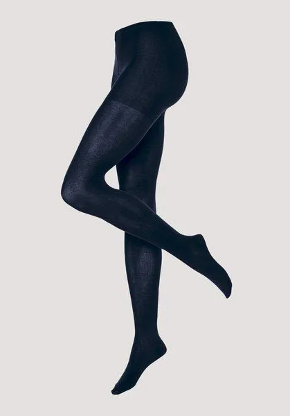 hessnatur hessnatur Feinstrumpfhose aus Bio-Baumwolle, Marine, – Produktbild 1 von 1
