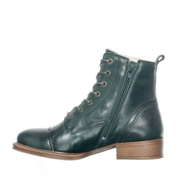 Ten Points Ten Points gefütterte Schnürstiefel, Pandora Boots, vegetabil gegerbtes Leder, Dunkelbraun, – Produktbild 1 von 3