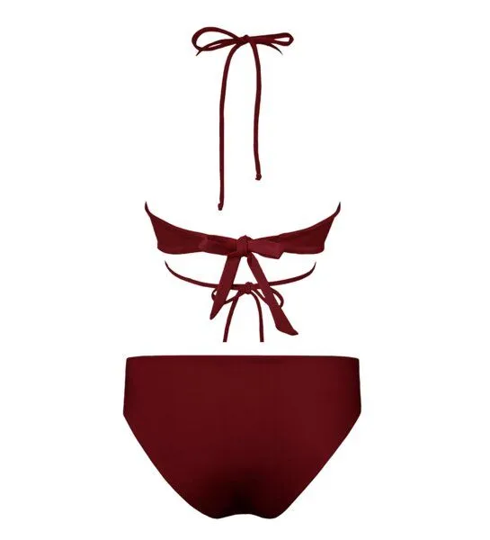 Anekdot Anekdot Bikini Set Versatile Top + Core Slip, Merlot (red), – Produktbild 2 von 2
