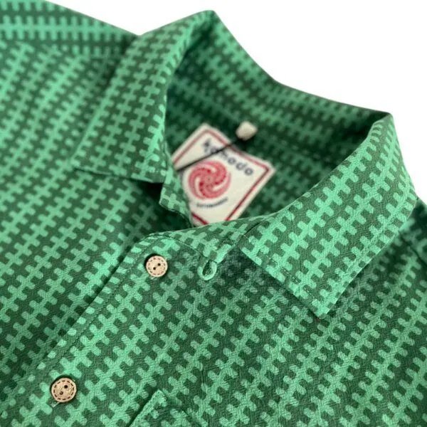 KOMODO Komodo Kurzarmhemd Spindrift Print Stripe, Green stripe (grün), – Produktbild 2 von 3