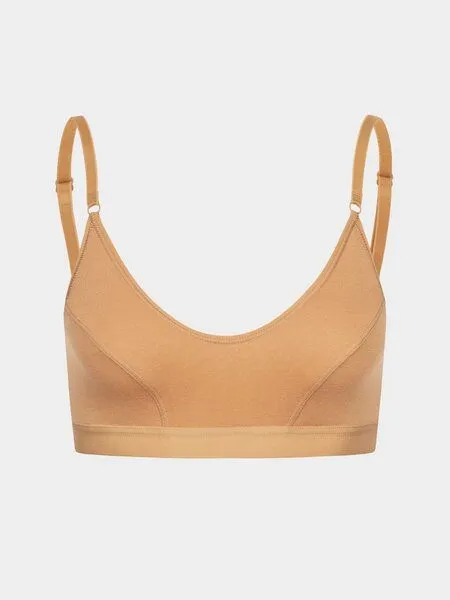erlich textil erlich textil Edith bügelloses Bustier aus weichem Modal, Terra, – Produktbild 5 von 6