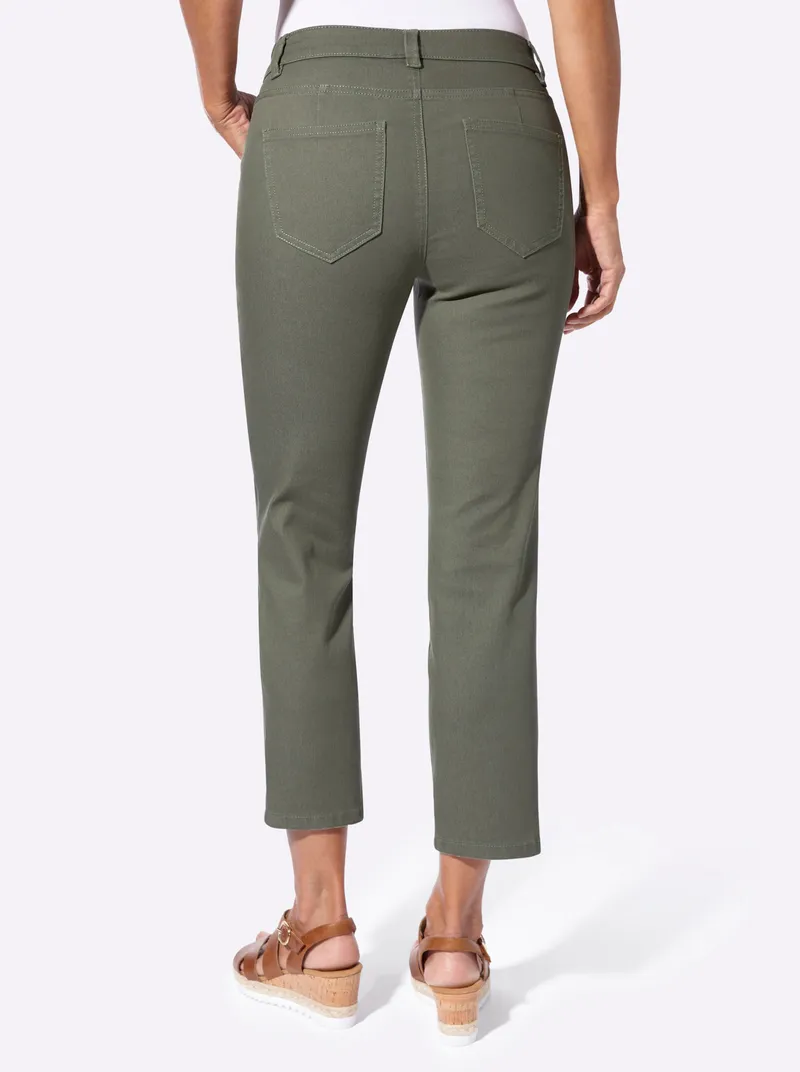 Witt 7/8-Jeans khaki, Khaki, – Produktbild 2 von 2