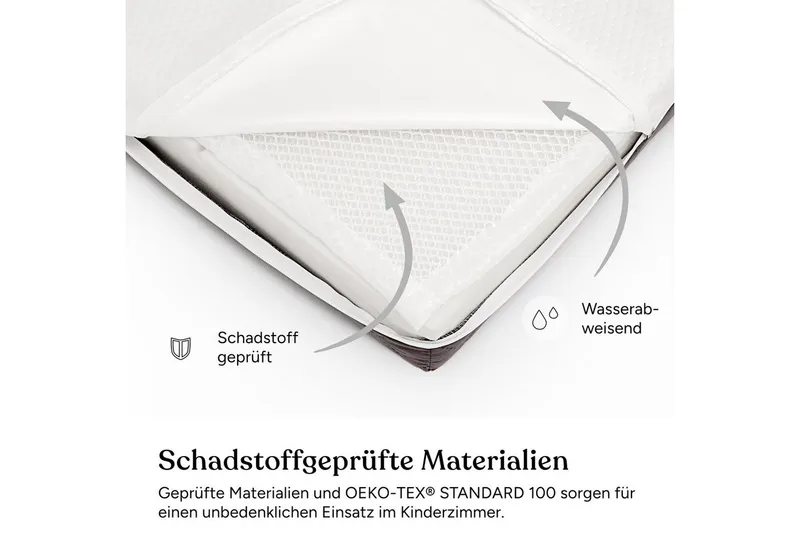 Babymatratze Royal, Babymatratze für Babybett, Baby Matratze, Ehrenkind, 10 cm hoch, (Verschiedene Größen für Babys und Kinder, EhrenkindMatratze), Belastbarkeit: 75kg – Produktbild 5 von 5